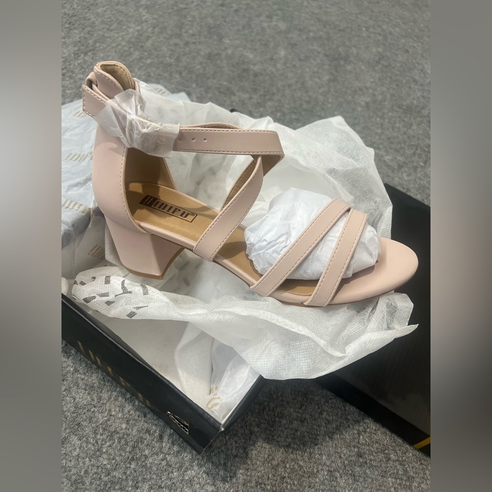 Women s Blush Strappy Block Heel Sandals